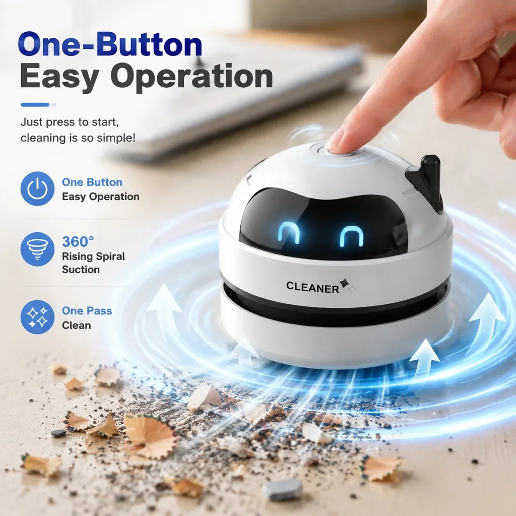 Portable Mini Desktop Vacuum C - Mini Desktop Vacuum Cleaner For Eraser Dust ulasan dan harga