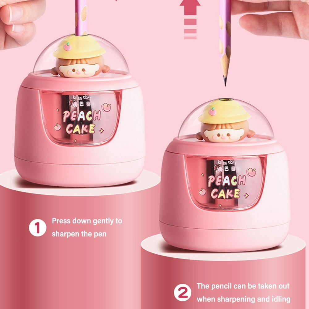 Cute Cartoon Battery Charging  - Electric Pencil Sharpener Usb ulasan dan harga